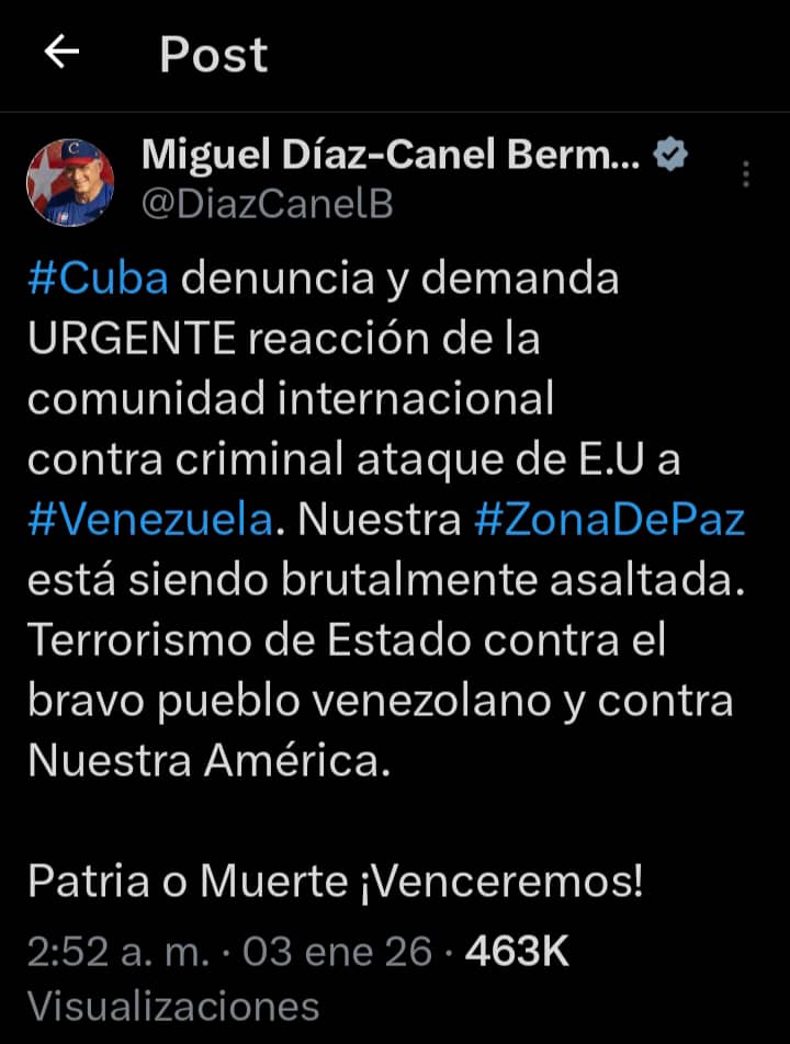 Nuestra zona de paz está siendo brutalmente asaltada.